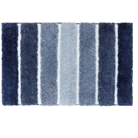 Alfombra líneas azul