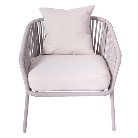 BAYAHIBE (1+2+1) ALUMINIO NATURAL-BEIGE SET DE LIVING