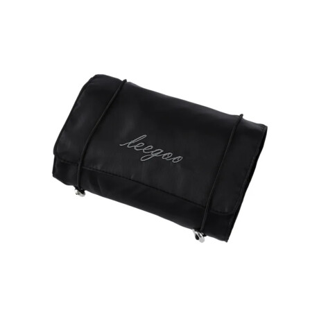 Neceser plegable con estuches con velcro Negro