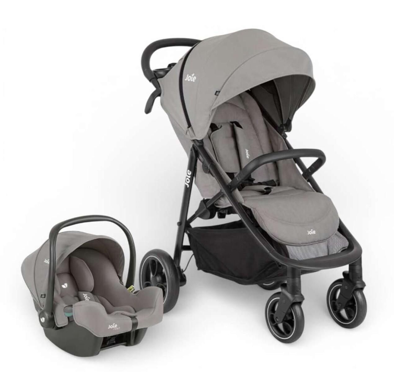 Travel System Joie Litetrax + Silla de Auto i-Snug2 + - Protector de Lluvia 
