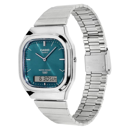 Reloj CASIO RETRO AQ240E-3ADF Acero Plateado Esfera 36mm 0