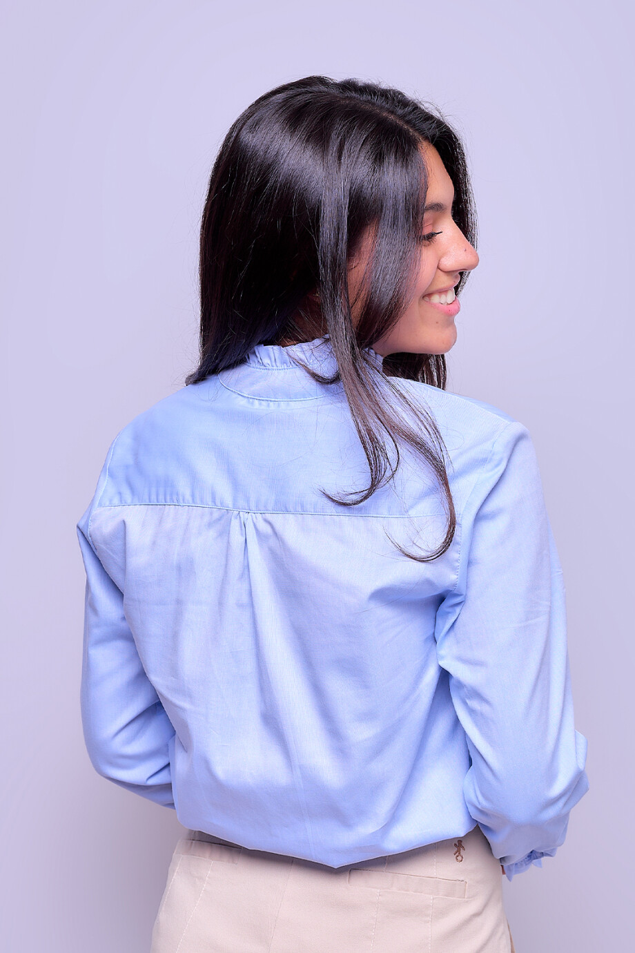 Camisa Clara Celeste