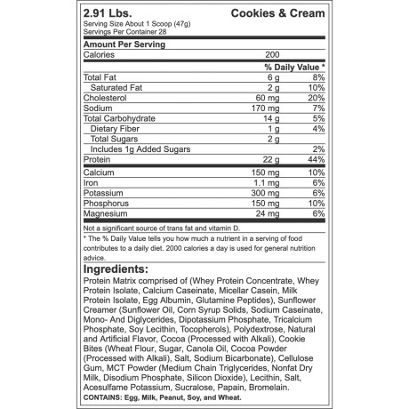 BSN Syntha-6 2.91lb Cookies & Cream
