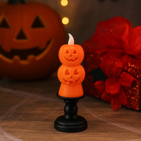 Figuras LED Halloween fantasmas y calabazas Naranja