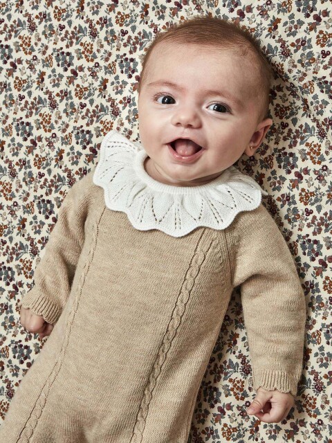 Pelele Con Ochos Y Cuello Tostado Melange