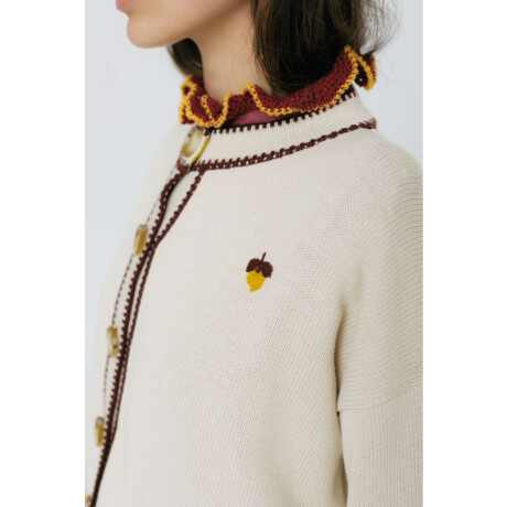 CARDIGAN TERRO LIMA Crudo