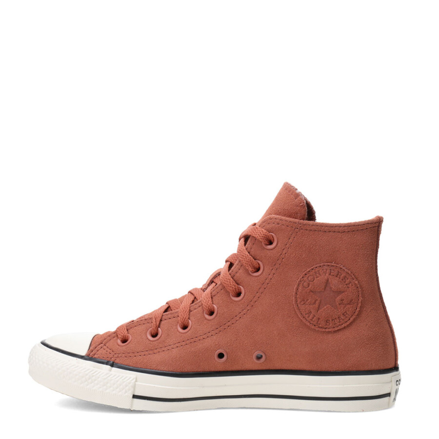 Championes Unisex Converse Ctas Hi Chuck Taylor All Star Marrón - Blanco