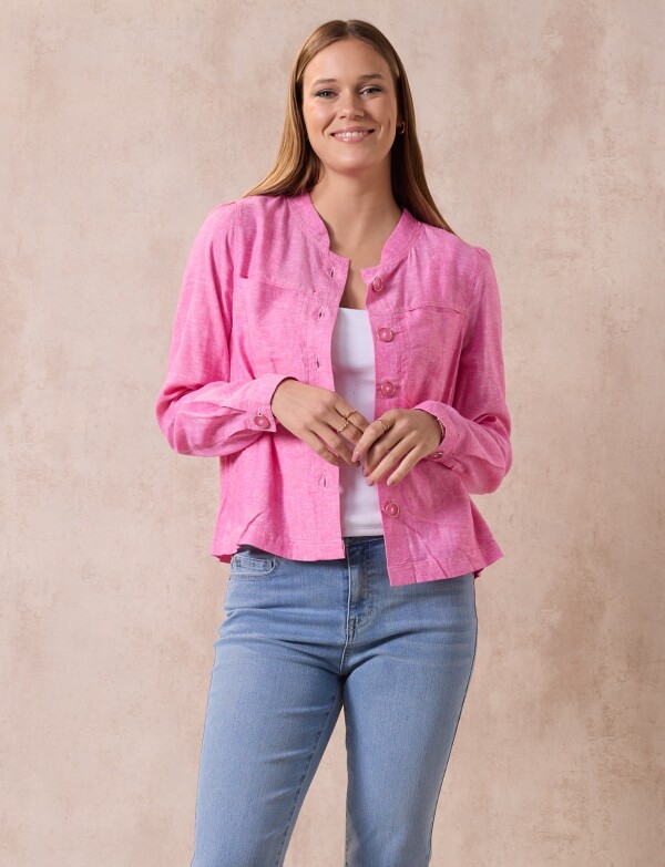 Chaqueta Lino ROSA