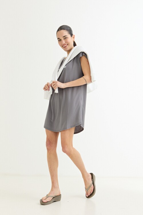 Vestido estampado GRIS