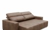 Sillon cama Madrid - 2 Cuerpos 100% Cuero Mushroom