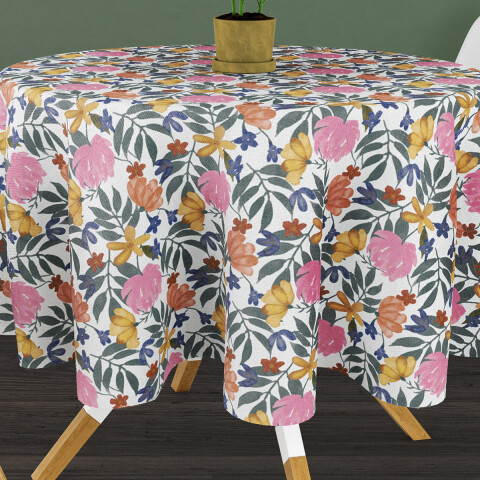 Mantel Bukara Peva Redondo 160 cm Flores