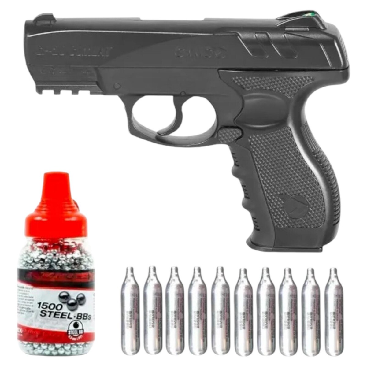 Combo Pistola Co2 Gamo Gp-20 Calibre 4,5mm 