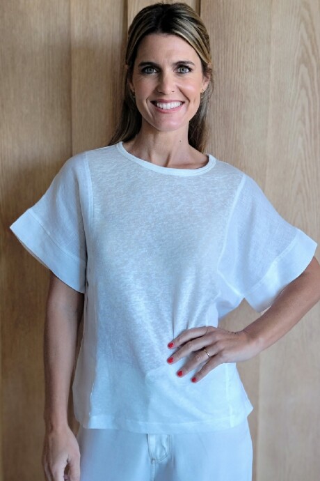 Remera Clavel Blanco