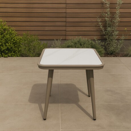 MESA DE EXTERIOR CLOUD Blanco - CUADRADO/A