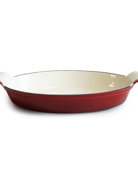 FUENTE OVAL 29X21CM HIERRO ESMALTADO ROJO FUENTE OVAL 29X21CM HIERRO ESMALTADO ROJO