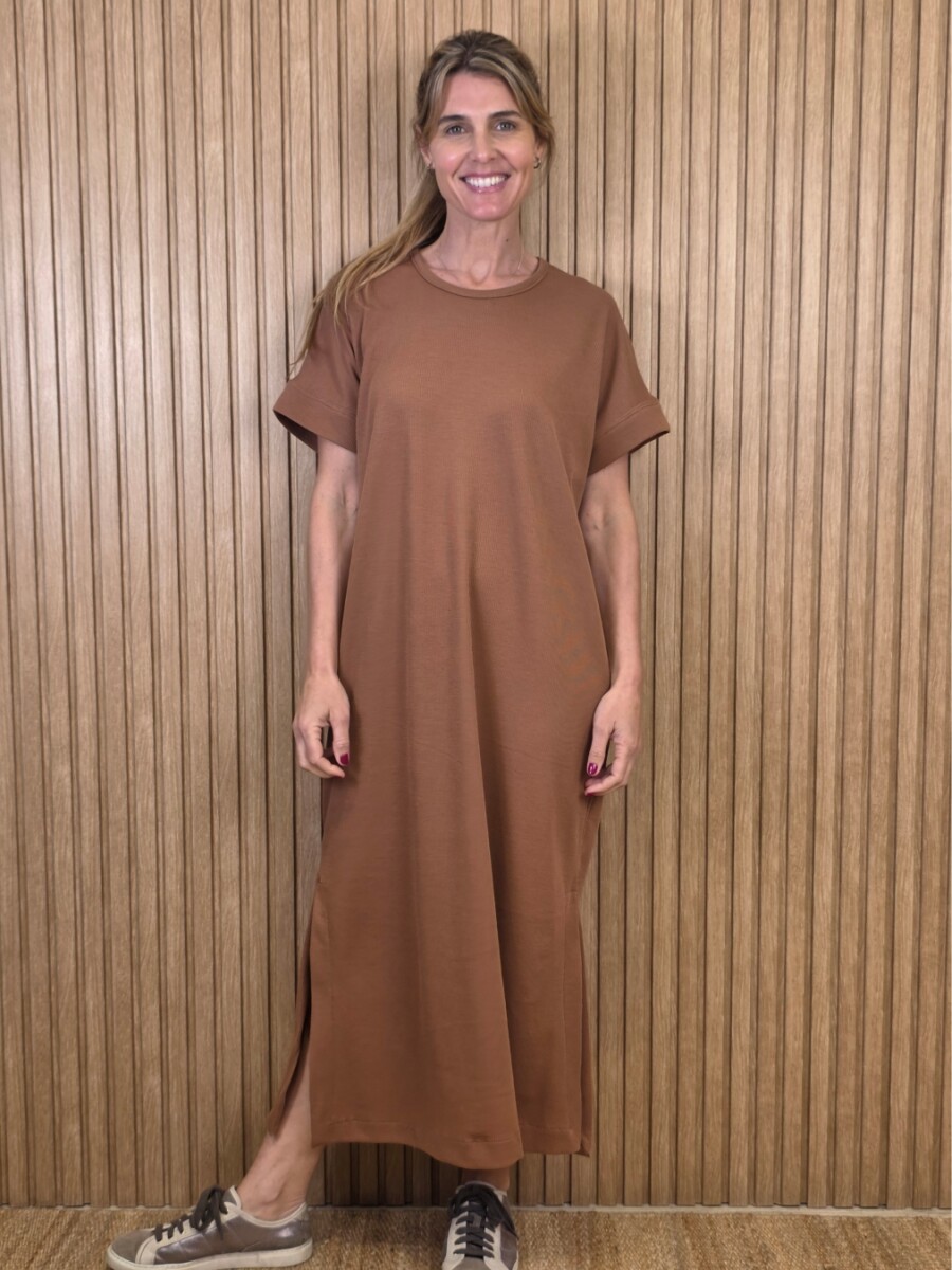 Vestido Agapanto - Marrón 