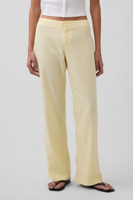 Pantalón Tiro Bajo Mujer Maize