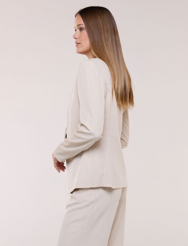Blazer Botón BEIGE