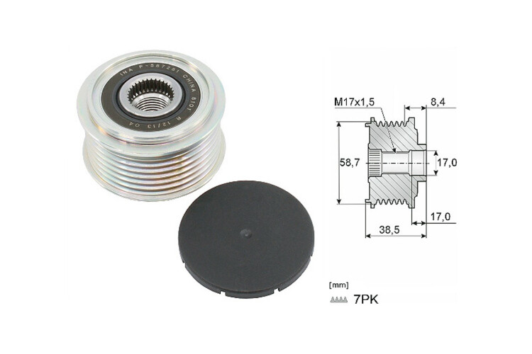 Polea Alternador Marcha Libre Alt Ford Ranger 4X4/Ranger 4X2 Mazda Bt50/Bt50 4X4 12-25 Polea Alternador Marcha Libre Alt Ford Ranger 4X4/Ranger 4X2 Mazda Bt50/Bt50 4X4 12-25