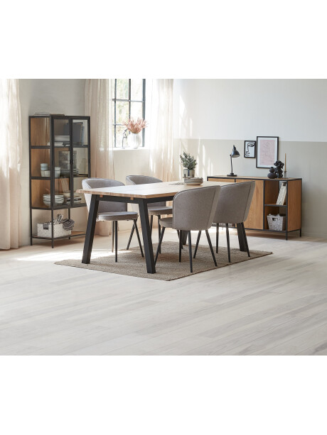 Vitrina TRAPPEDAL roble/negro Vitrina TRAPPEDAL roble/negro