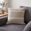 Almohadón Artesanal Tajy 50x50 cm - Pilar Beige/Crudo