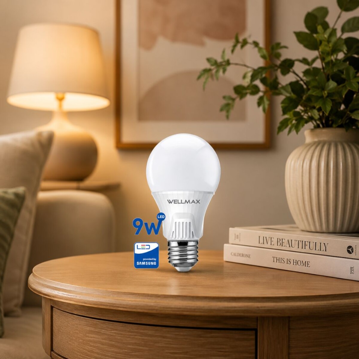 Lampara 9W Led Wellmax Blanca Fria 