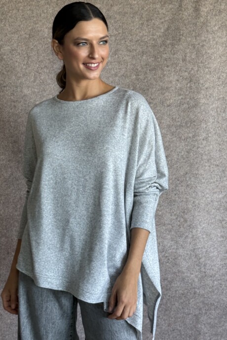 Remerón Sara Lanilla gris melange