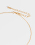 Bijouterie Set Con corazón Set De Aros Pasantes Y Collar Con Corazón - Dorado