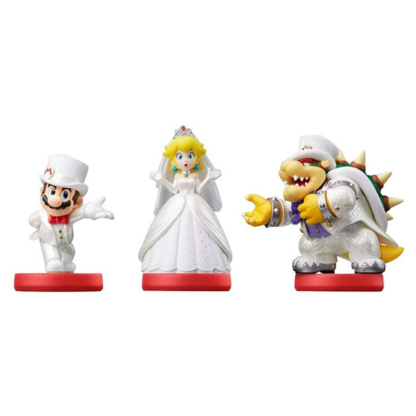 Amiibo Mario Bowser y Peach Figura