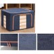 Caja Organizadora Plegable Con Estructura Metalica Color Azul Talle M Caja Organizadora Plegable Con Estructura Metalica Color Azul Talle M