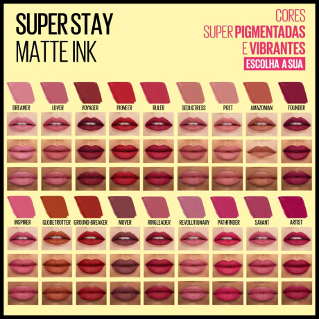 Labial líquido matte Ink Maybelline Amazonian 70