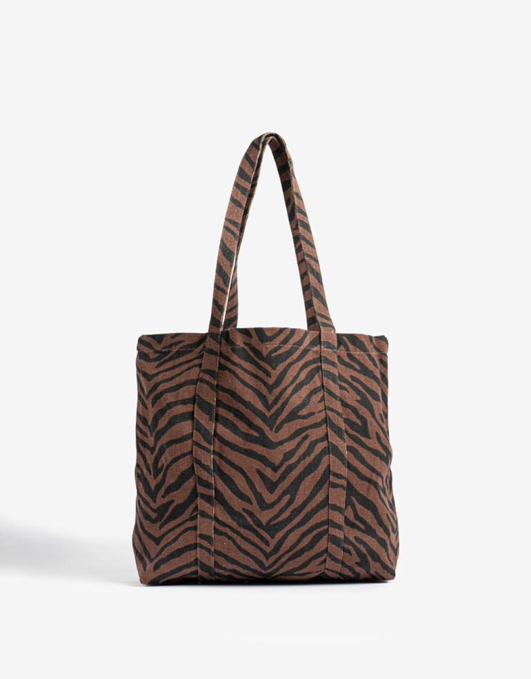 Bolsas reutilizables Tote Bag Animal Print - Combinacion Bicolor