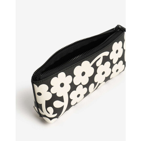 Cartuchera De Pu Estampada Combinacion Tricolor