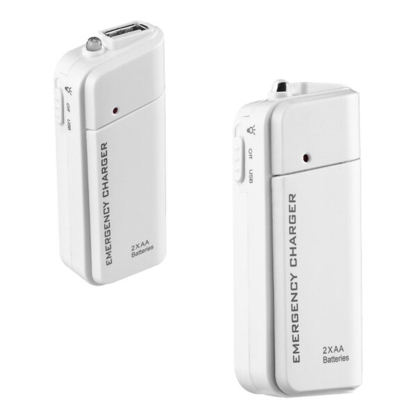 Cargador Power Bank Pilas Bateria Portatil Emergencia Variante Color Blanco