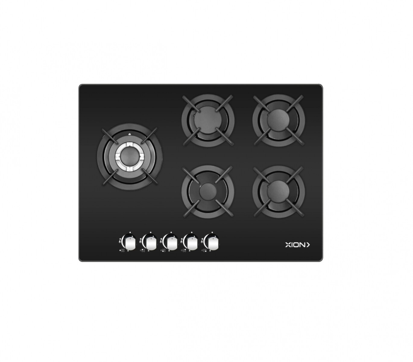 Placa A Gas Xion 5 Hornallas Vidrio 