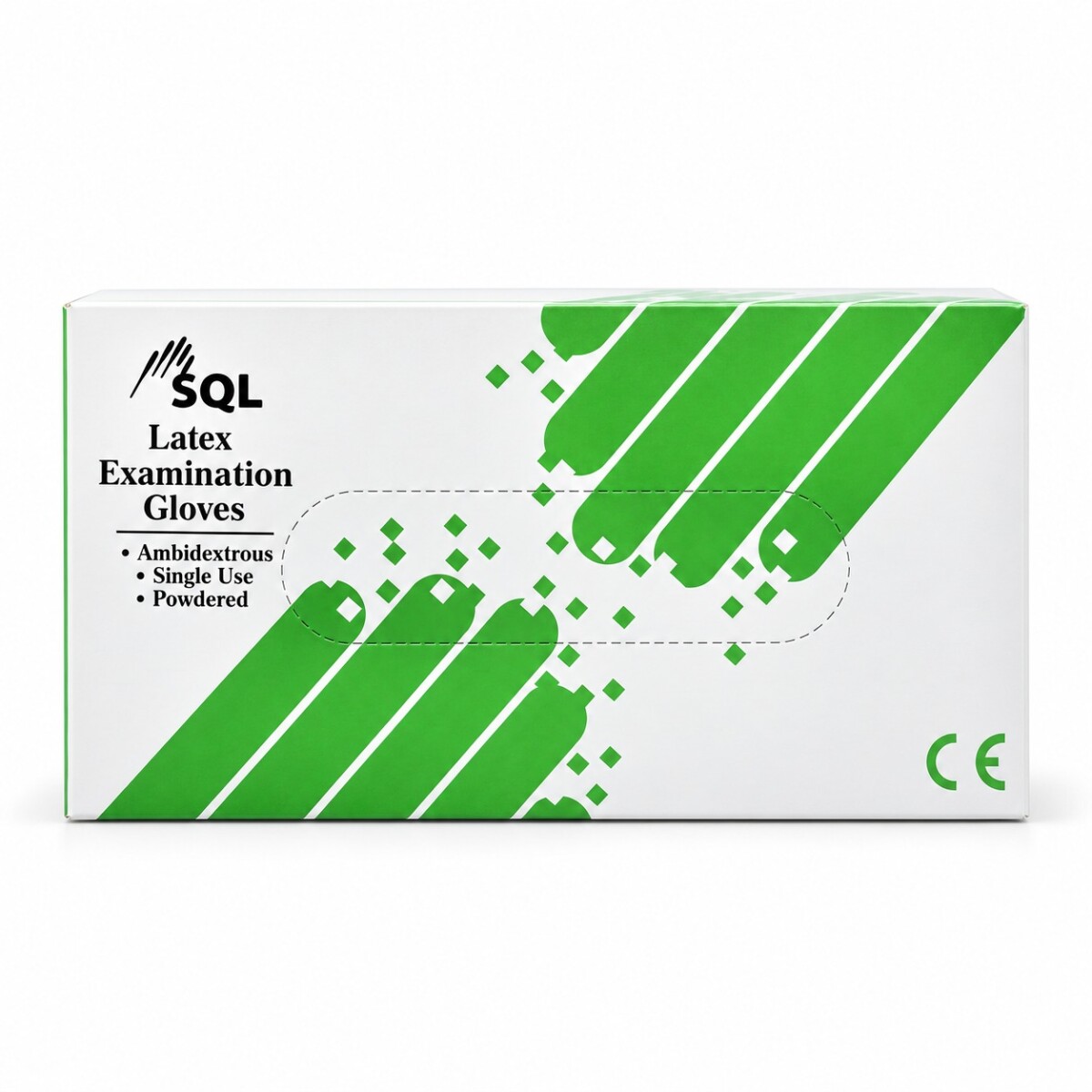 GUANTES Desechables caja 100 U - GUANTE EXAMINACION LATEX SQL CHICOS CAJA X100 UNIDADES 