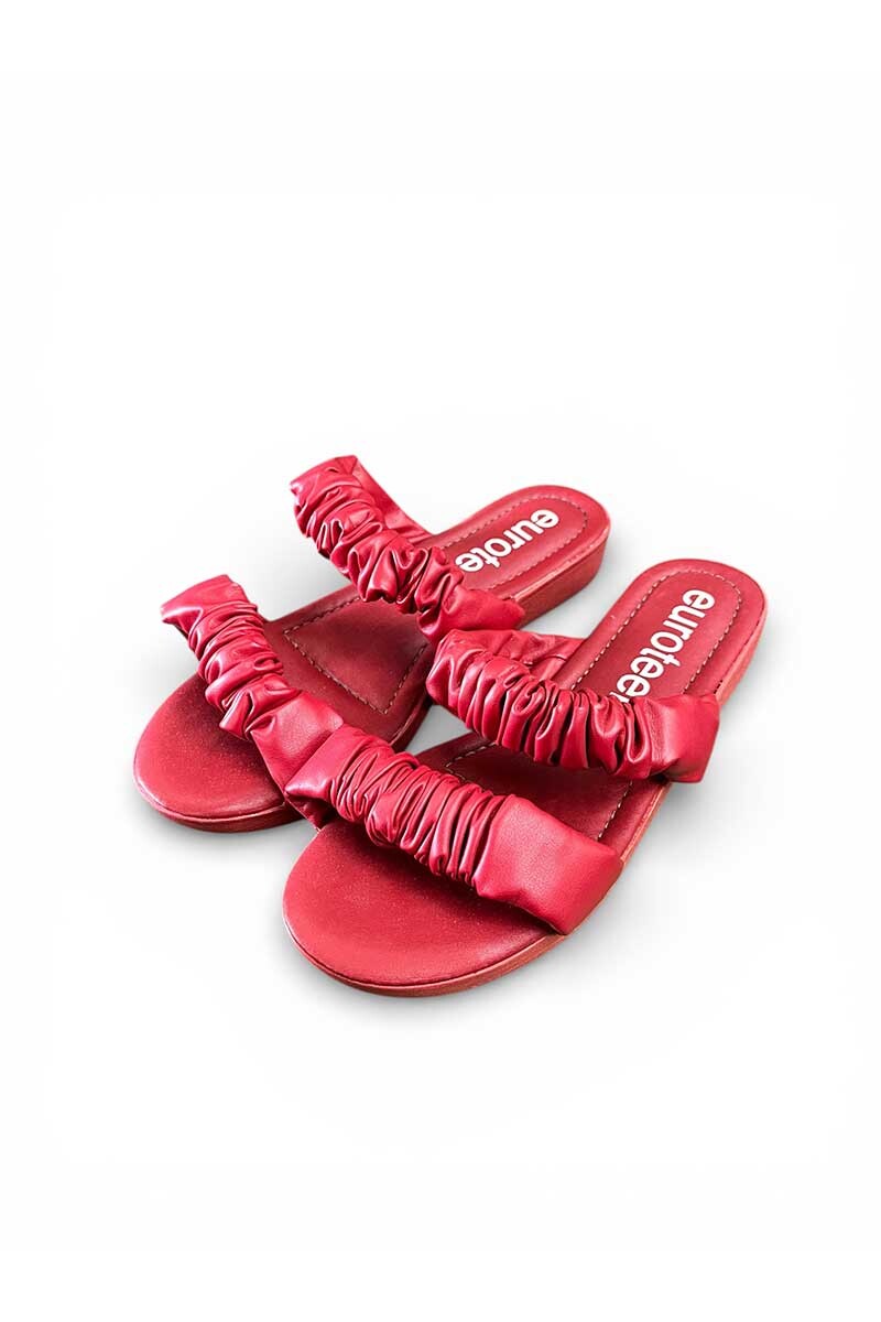 SANDALIA EUROTEENS 2 TIRAS Rojo