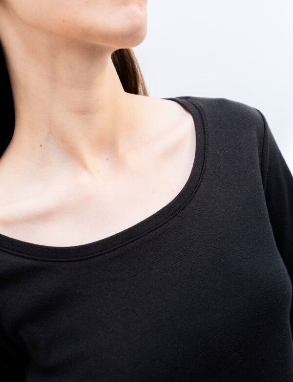 Remera Algodon Basica NEGRO