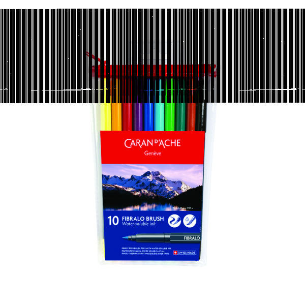 Marcadores Caran d'Ache Fibralo Brush Única