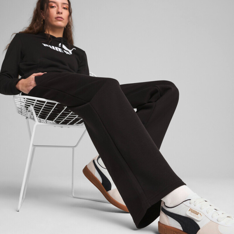 Pantalón Largo Ess No.1 Logo Straight de Mujer Negro
