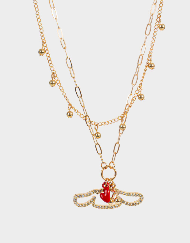 Collares Infantiles Licencias Collar Corto Multi Cadena Cinnamoroll - Dorado