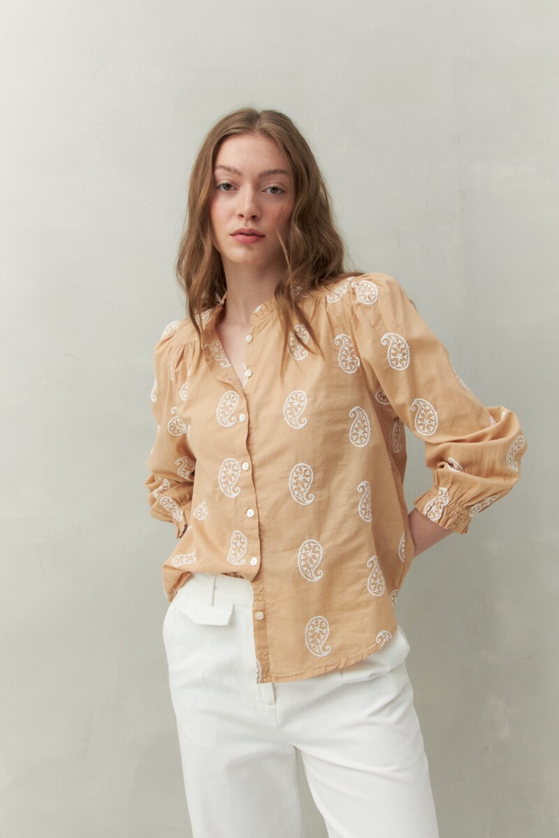 CAMISA ARABESCO Caramelo