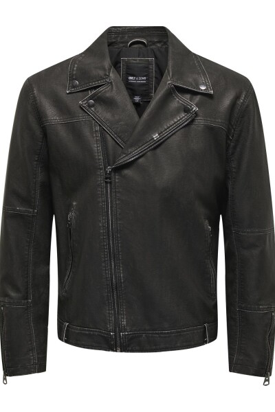 BIKER JACKET LEE Black