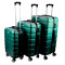 Set 3 Valijas rígidas 4 ruedas 20 24 28 Premium VERDE