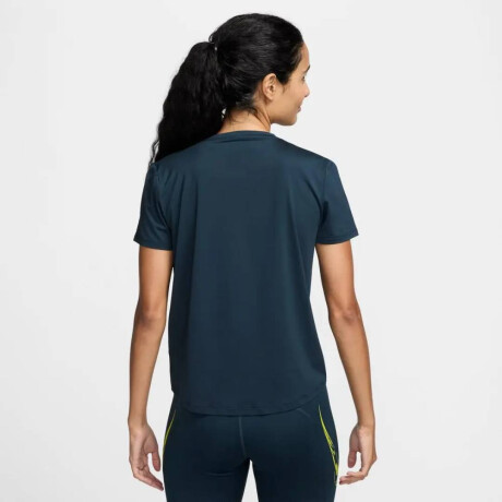 Remera Nike One Swoosh Dri-Fit Top de Mujer Azul