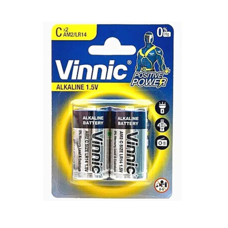 PILAS AA ALCALINAS VINNIC PACK X 4 — Woofer, pilas aa alcalinas 