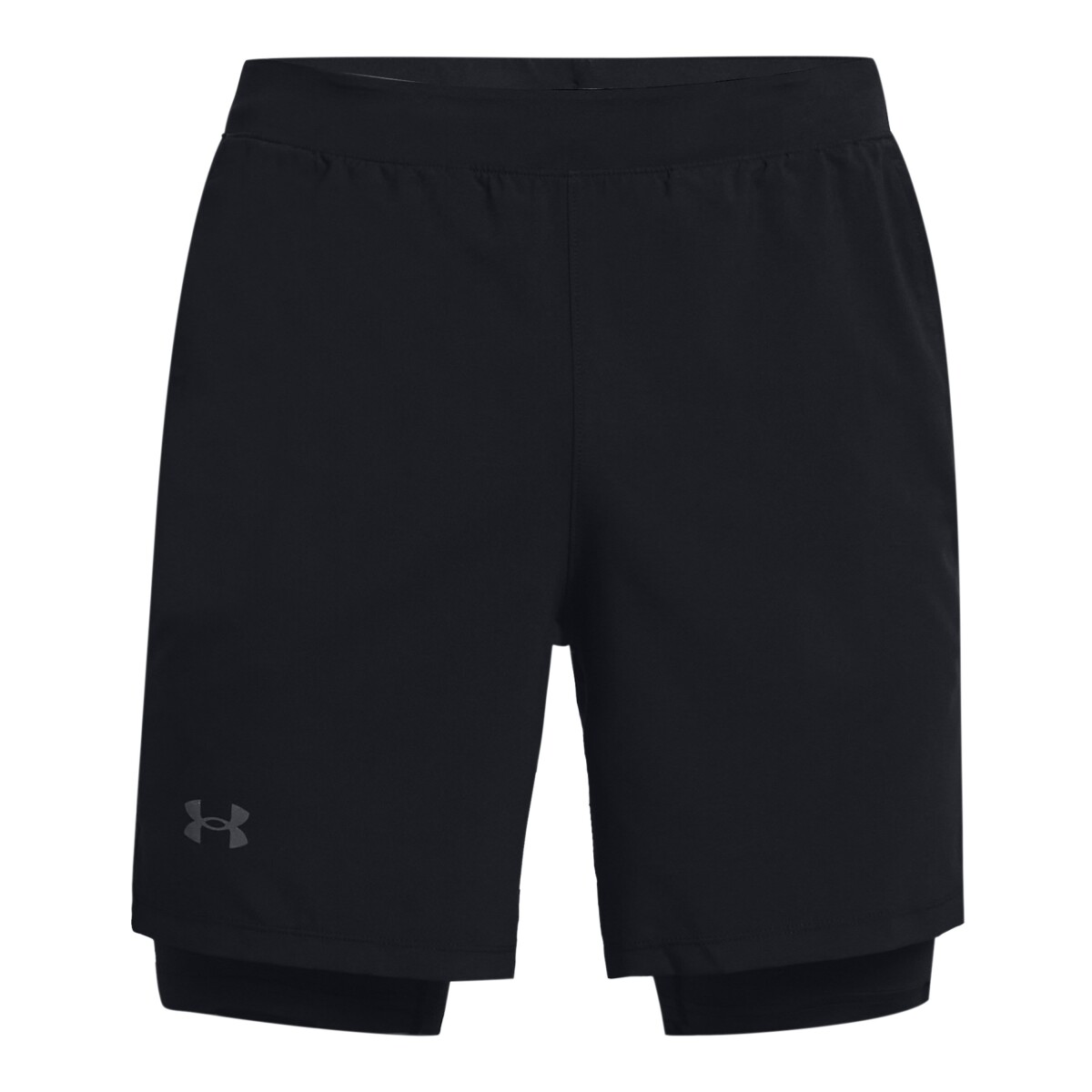 Short de Hombre Under Armour Launch Run 2 en 1 - Negro 