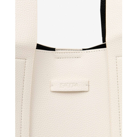 Shopper De Hombro Blanco Crudo