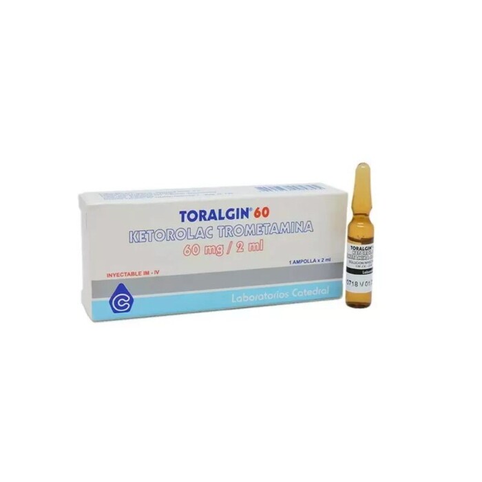 TORALGIN 60 CJ X 1 AMPOLLA única