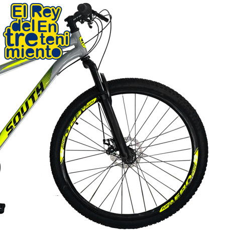 Bicicleta Sport Montaña Rod 29 Frenos Disco 21 Cambio Gris-Amarillo